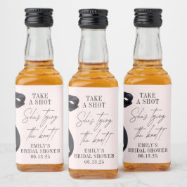 Hon Gifter sig Möhippa Party-förmån Spritflaskor Etikett