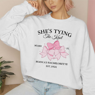 Hon gifter sig rosa-buggen Bachelorette-fest T Shirt