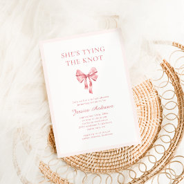 Hon Gifter sig Rosa Coquette Möhippa Inbjudningar