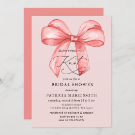 Hon gifter sig rosa Möhippa Inbjudningar