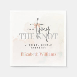 Hon Gifter sig Rosa Möhippa Party Pappersservett