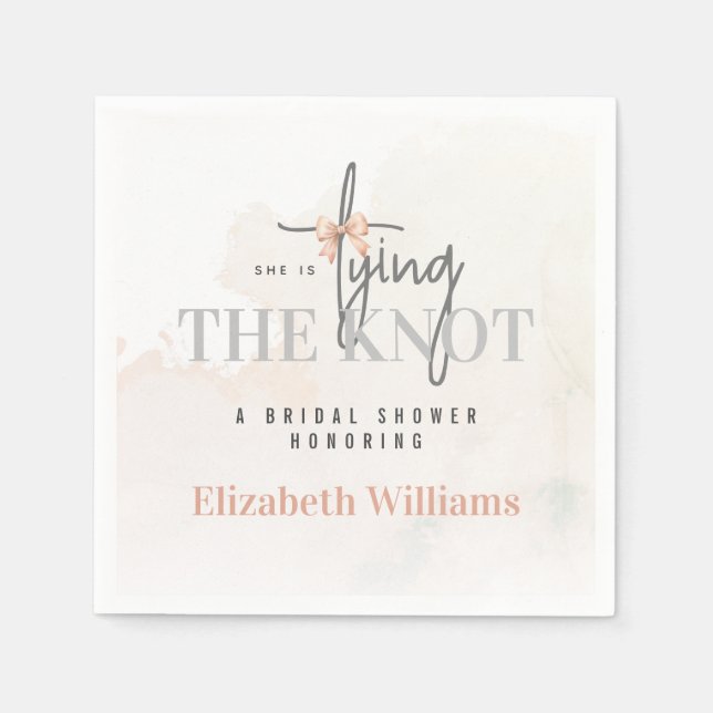 Hon Gifter sig Rosa Möhippa Party Pappersservett (Framsidan)