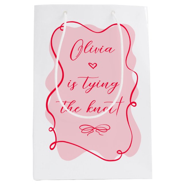 Hon gifter sig rosa och röd möhippa (Framsidan)