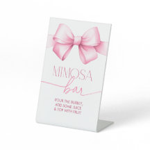 Hon Gifter sig Rosa Ribbon Möhippa Mimosa Pub