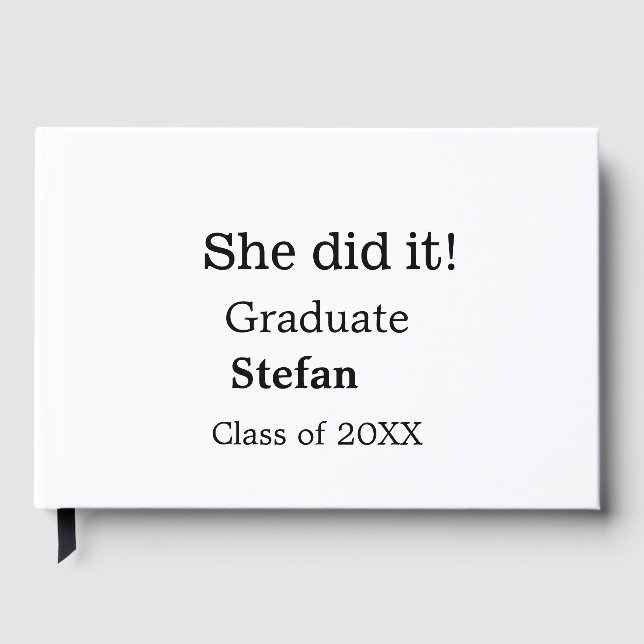 Hon gjorde det genom att lägga till namn-klass med gästböcker (Framsida)