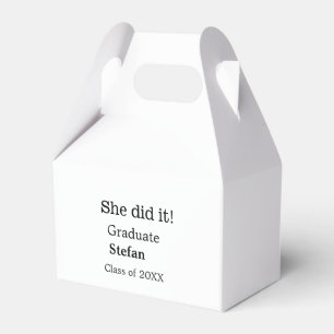 Hon gjorde det genom att lägga till namn-klass med presentaskar