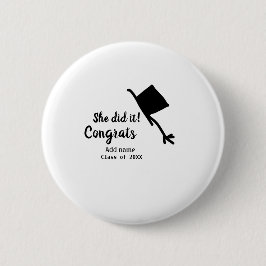 Hon gjorde det gratulerart studenten lade till stu knapp