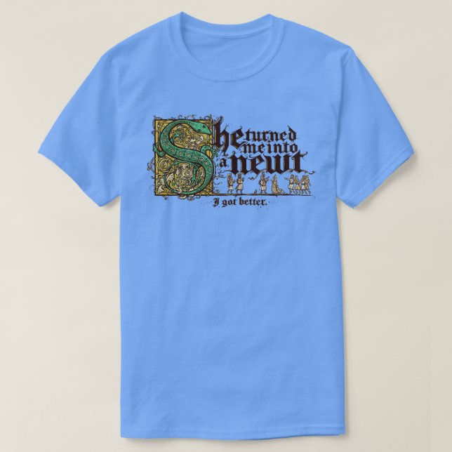 Hon gjorde mig till en nyhet t shirt (Design framsida)