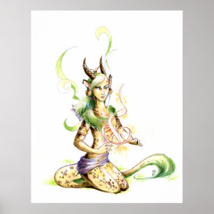 Hon gör vetenskap! Poster