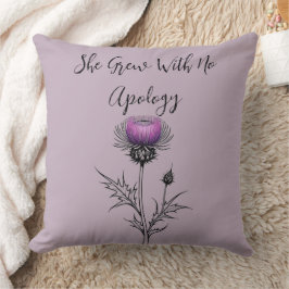 Hon grep utan apologi kudde