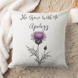 Hon grep utan apologi kudde