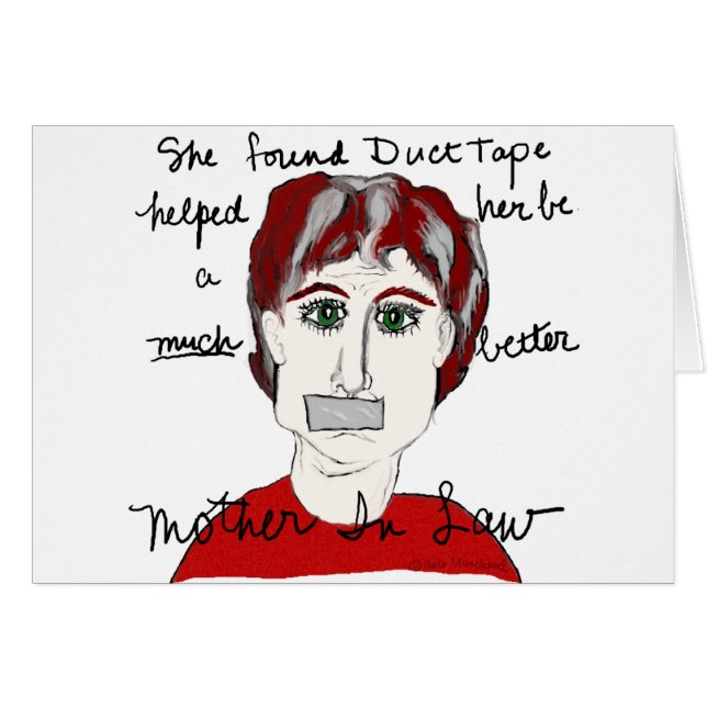 Hon grundar kanalen tejpar… hälsningskort (Framsidan Horizontal)