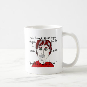 Hon grundar kanalen tejpar… kaffemugg