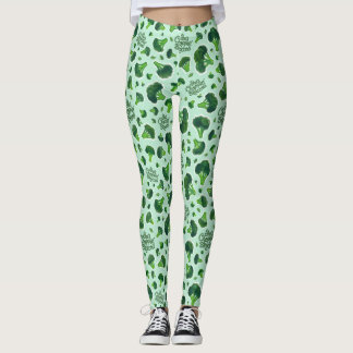 Hon hackar broccoli Gen X humor noveltet Leggings