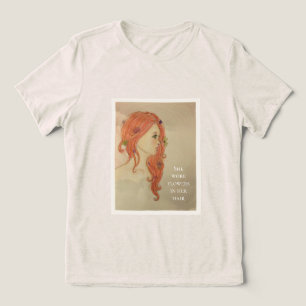 Hon hade blommor i håret t shirt