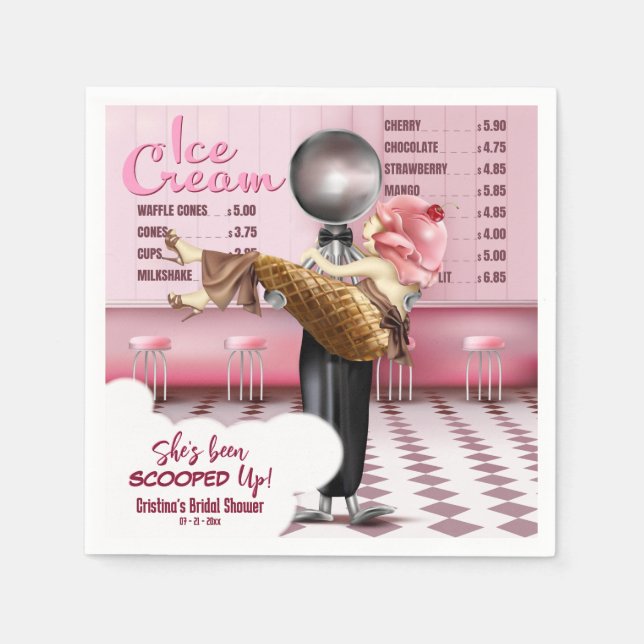 Hon har blivit uppskurna. pappersservett (Framsidan)