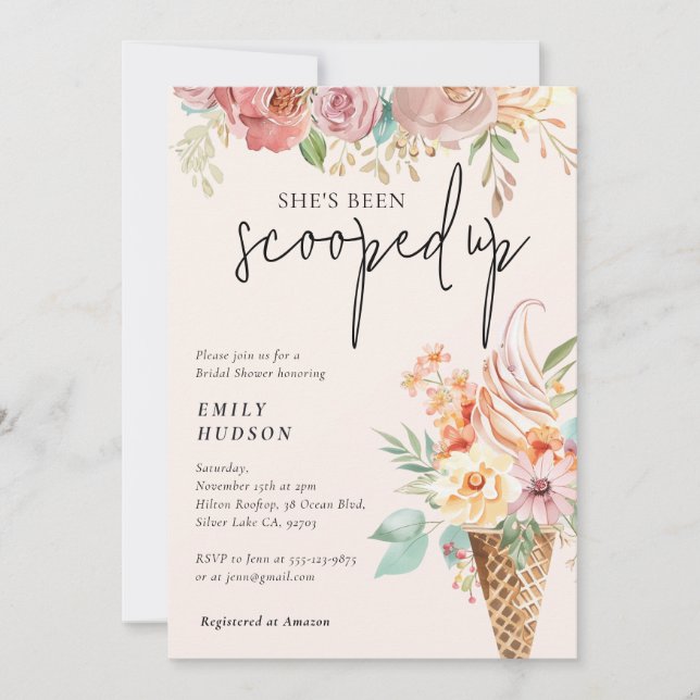 Hon har blivit utslagen Inbjudningskort för möhipp (Framsida)