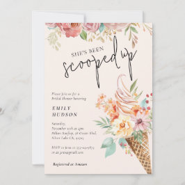 Hon har blivit utslagen Inbjudningskort för möhipp