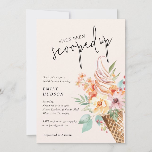 Hon har blivit utslagen Inbjudningskort för möhipp (Framsida)