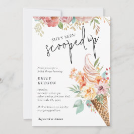 Hon har blivit utslagen Inbjudningskort för möhipp