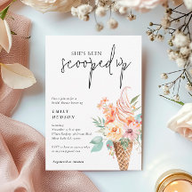 Hon har blivit utslagen Inbjudningskort för möhipp