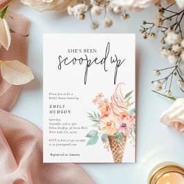 Hon har blivit utslagen Inbjudningskort för möhipp