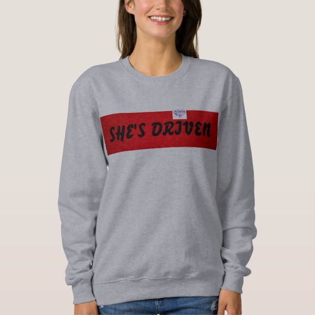 HON har den DRIVANDE tröjan Tee Shirt (Framsida)