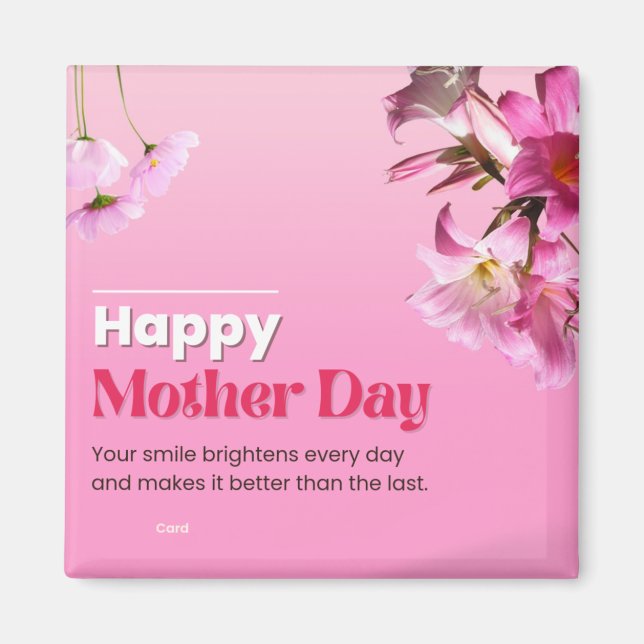 Hon Har det från hennes Mamma Photo Mors dag Magnet (Framsidan)