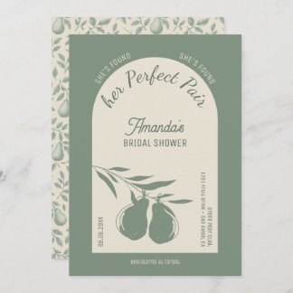 Hon har hittat hennes Perfekt Pear Möhippa Inbjudningar