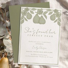 Hon har hittat hennes Perfekt Pear Möhippa Inbjudningar