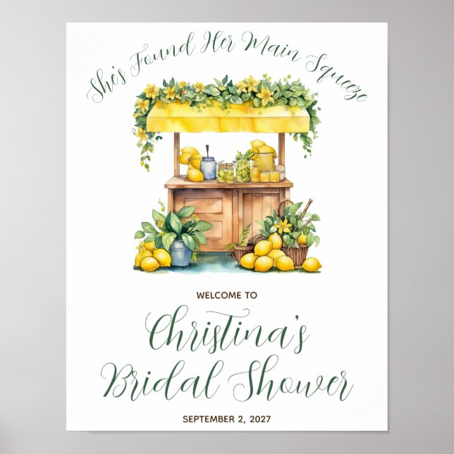 Hon har hittat sin Drömbröllopsfest Välkommen Poster (Framsidan)