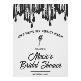 Hon har hittat sin perfekta match Bröllopsfest Perfect Poster