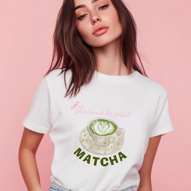 Hon Har Hittat Sin Perfekta Matcha T Shirt (Skapare uppladdad)