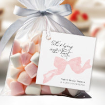 Hon Har Knutit Knuten Bröllopsdusch Tackkort