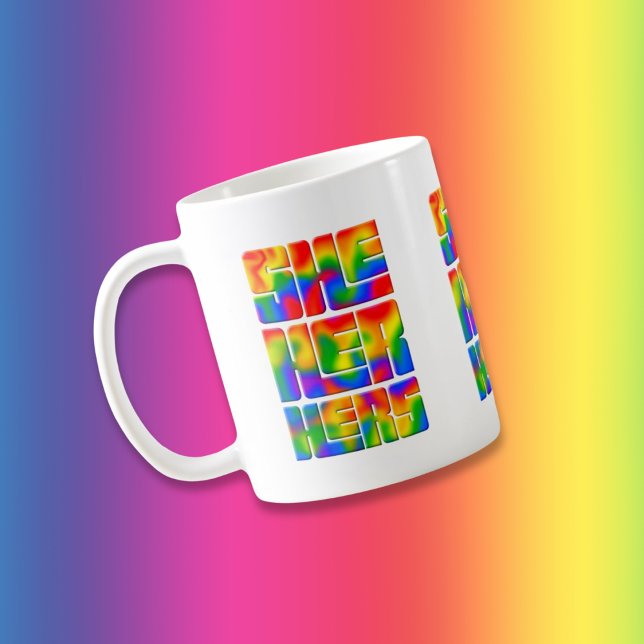 Hon har pronouns Rainbow Kaffemugg (Skapare uppladdad)