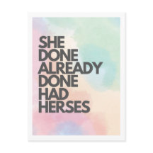 Hon har redan haft Herses Drag Tävling vykort