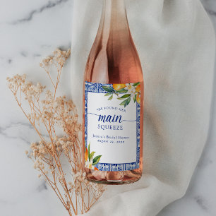 Hon hittade Möhippan för sina viktigaste Orangar Vinflaska Etikett