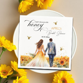 Hon Hittade Sin Älskling Bröllopsfest Pappersservett