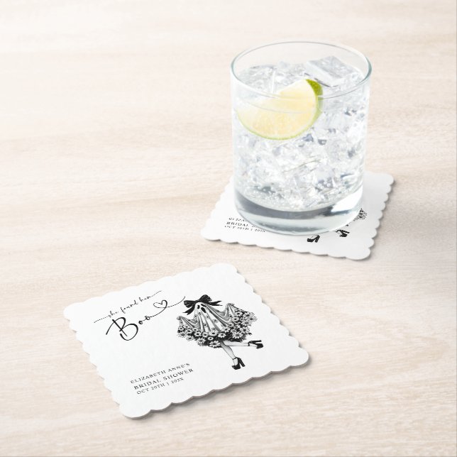 Hon hittade sin Boo Ghost Blommigt Möhippa Underlägg Papper (Insitu)