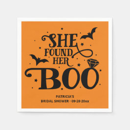 Hon hittade sin Boo Halloween Möhippa Napkins Pappersservett
