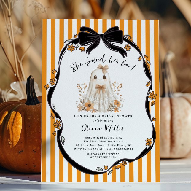 Hon hittade sin Boo-Möhippa Inbjudningar (Skapare uppladdad)