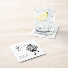 Hon hittade sin Boo-spökblomma Bröllopsdusch Underlägg Papper