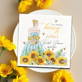 Hon hittade sin bröllopsfest för bruden pappersservett