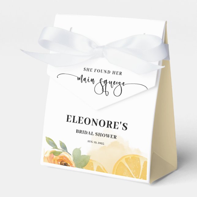 Hon hittade sin bröllopsfest för Main Squeeze Presentaskar (Framsidan Sidan)