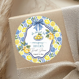 Hon Hittade Sin Drömprins Bröllopsfest Runt Klistermärke