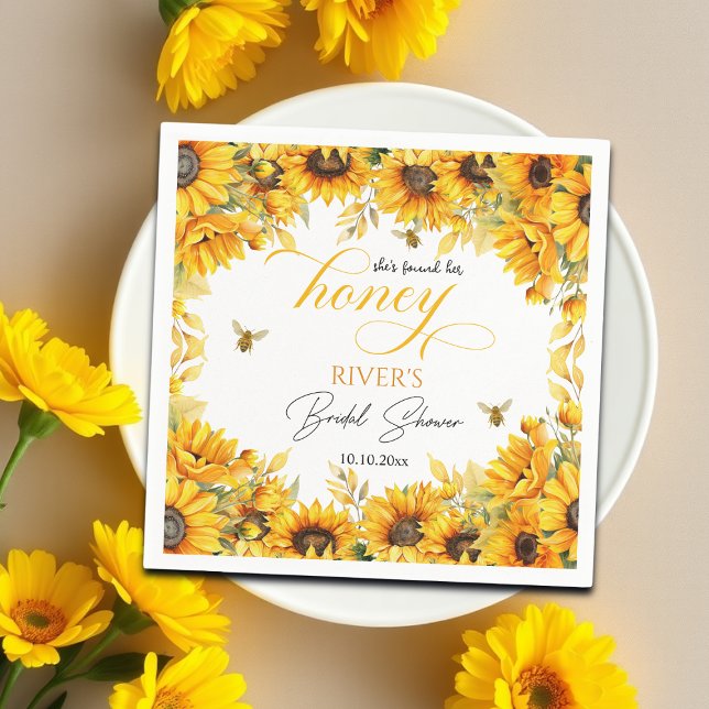 Hon hittade sin honungs Möhippa Pappersservett (Skapare uppladdad)