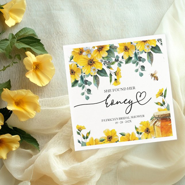 Hon hittade sin honungs Möhippa Pappersservett (Skapare uppladdad)