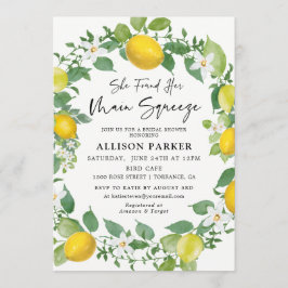 Hon hittade sin huvudsakliga Lemon-Möhippa Inbjudningar