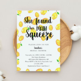 Hon hittade sin huvudsakliga Lemon-Möhippa Inbjudningar