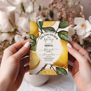 Hon hittade sin huvudsakliga Lemon-Möhippa Inbjudningar